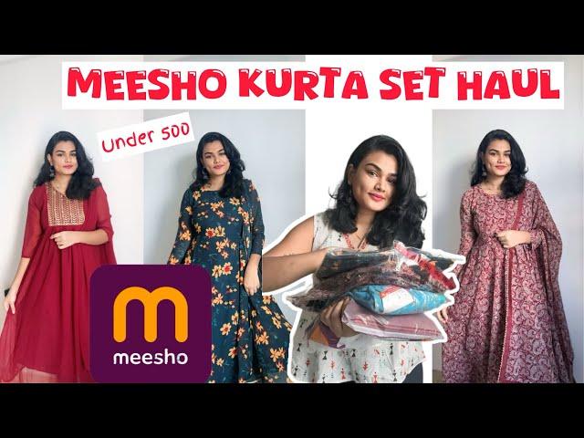 MEESHO Anarkali Kurti Set Haul Under 500/- | Huge Sale |  #meesho #meeshohaul #anarkali