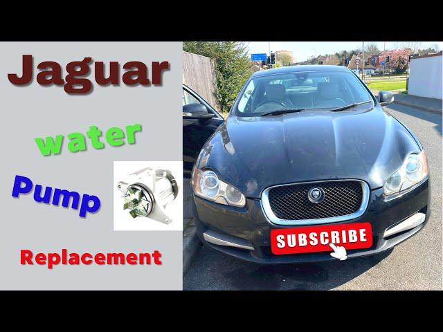 How to change water pump on Jaguar XF 2008