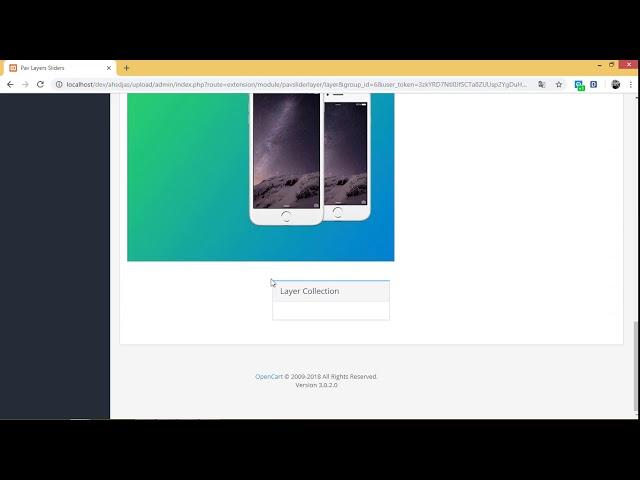 Pavo theme: Create new Layer Slider module Opencart 3