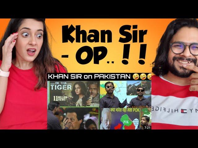 KHAN SIR on PAKISTAN | KHAN SIR THUG LIFE | REACTION VIDEO | VIHAV & SONAM