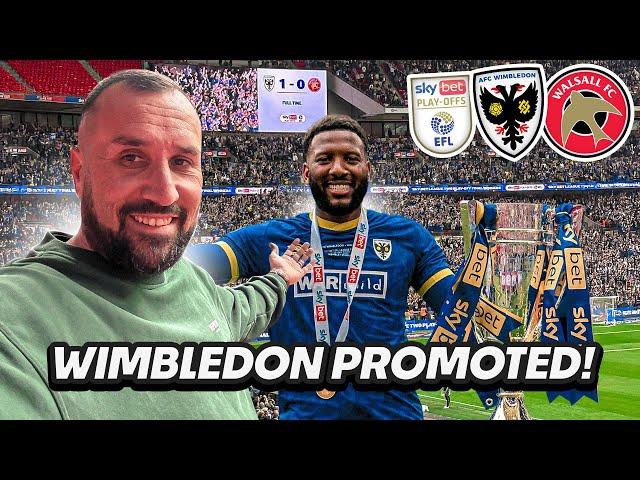 The Moment Wimbledon Secure PROMOTION To League One!