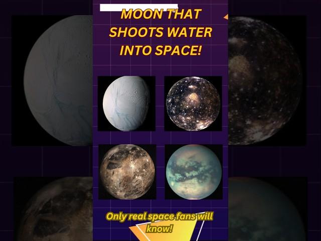 Space Geysers on a Moon!  #sciencequiz #quiz #shorts