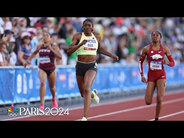 Kendall Ellis POWERS to 400m finals win, clinches spot on U.S. Olympic Team | NBC Sports