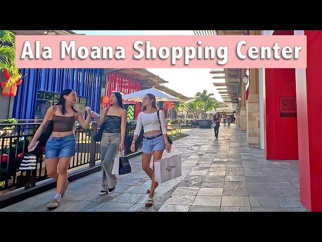 Walking Tour of ALA MOANA SHOPPING CENTER in Honolulu, Hawaii #walkingtour #mallwalk