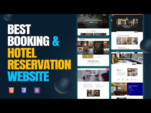 Best Booking and Hotel Reservation Website Templates