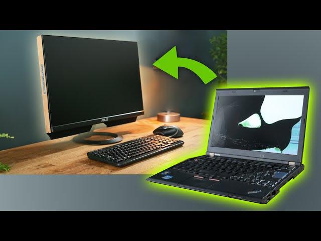 Transform a Damaged Laptop into an ALL-IN-ONE desktop PC