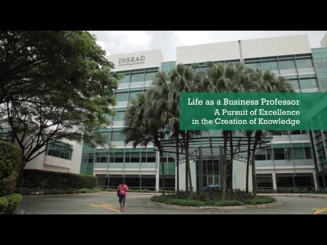 Life as a Business Professor -- A Pursuit of Excellence in the Creation of Knowledge