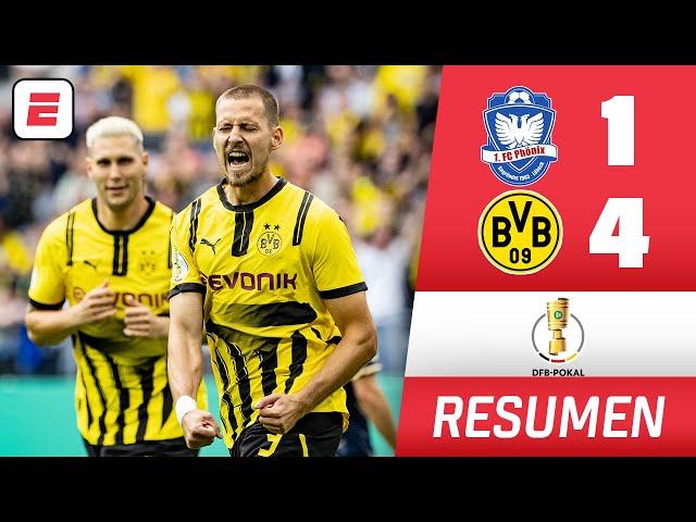 El BORUSSIA DORTMUND aplastó al PHONIX LUBECK 1-4 y pasó cómodo a la siguiente ronda | DFB Pokal