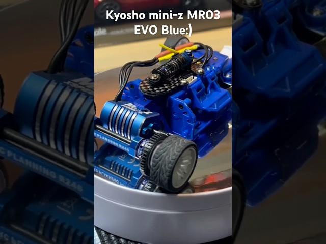 Race ready Kyosho Mini-z evo limited edition blue! #kyoshominiz