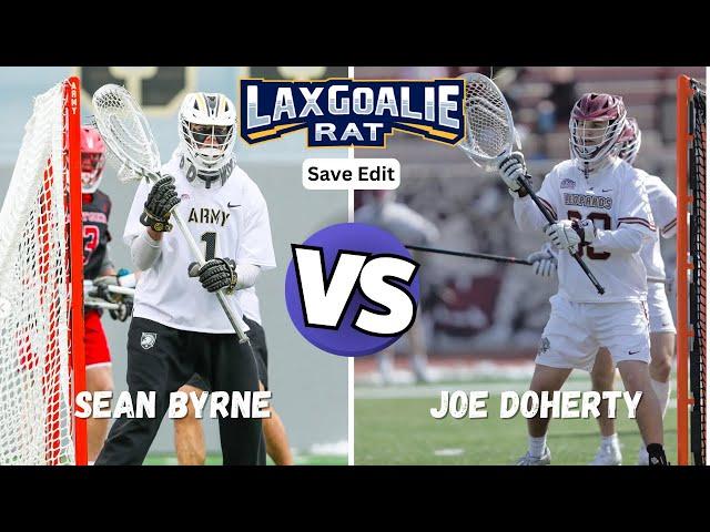 Dominate Army D! Sean Byrne (Army) vs. Joe Doherty (Lafayette) - Lacrosse Goalie Save Edit