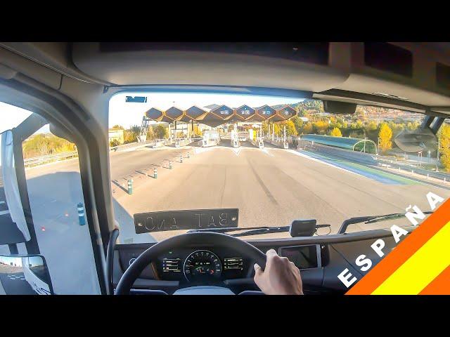 POV truck Driving Volvo 600HP  Masquefa Aldi Cataluña Spain.