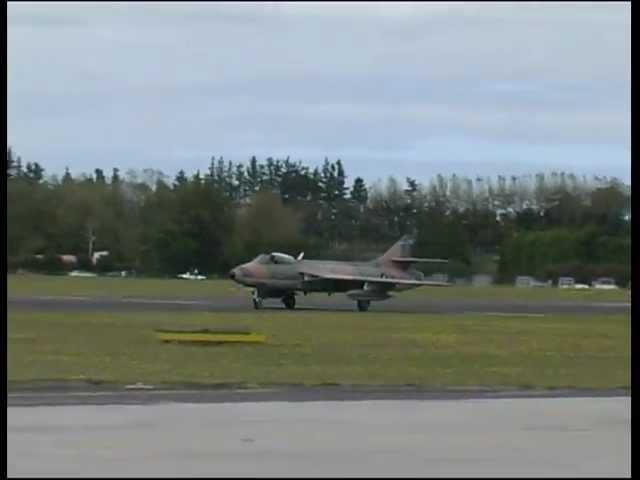 Hawker Hunter at RNZAF Air Base New Zealand 2004.