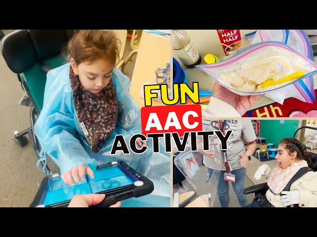 Making Ice Cream with AAC | Special Education Classroom