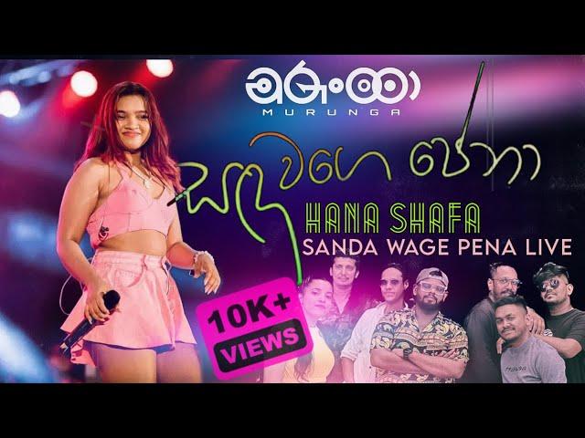 Sanda Wage Pena (සද වගේ පේනා) | Hana Shafa | MURUNGA (Live Performance)