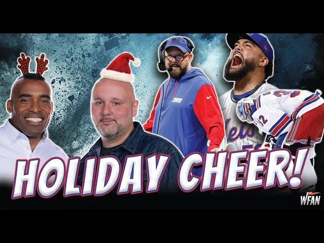 Santa Shaun Brings Holiday Cheer To New York Sports!