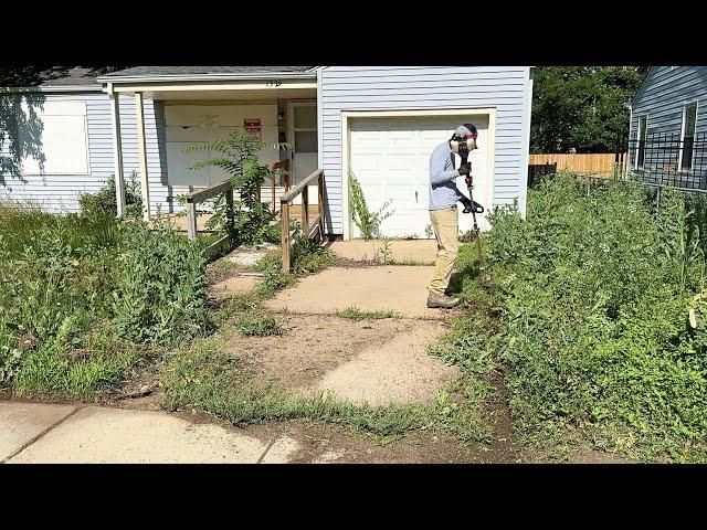 The CITY POSTED A WARNING for ILLEGAL DUMPING at this abandoned home