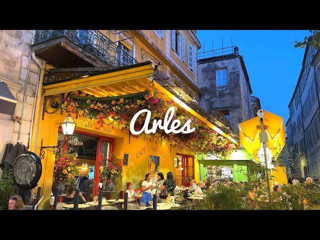 [4K] Arles Night WalkThe beautiful southern French City that Van Gogh loved. Cafe Van Gogh2023