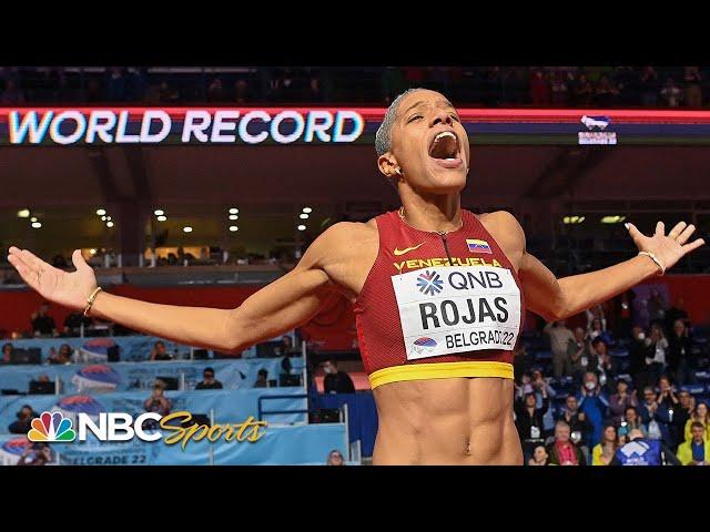 Yulimar Rojas breaks her own triple jump WORLD RECORD | NBC Sports