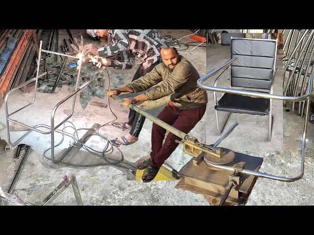 Steel Metal Furniture Fabrication || bending stainless steel tubing