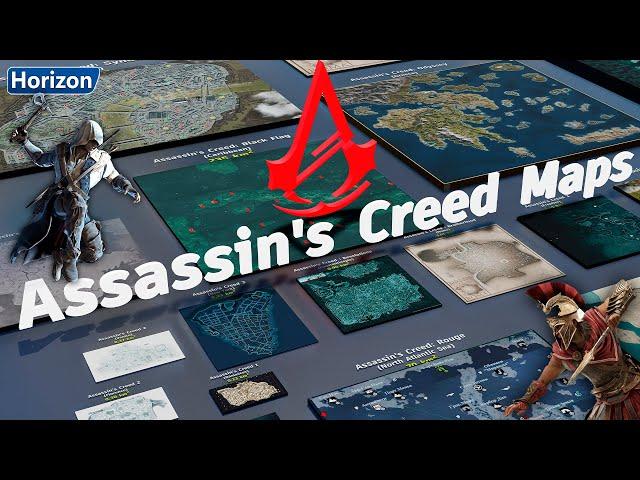 Assassin's Creed : Maps Size Comparison | + AC-Shadows