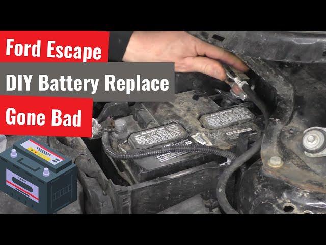 Ford Escape - Battery Replacement With Cowl Off - DIY Fail