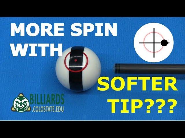 Can a SOFTER TIP Put MORE SPIN on the Ball? -- MYTHBUSTING Answers