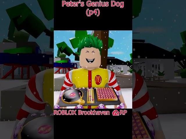 Peter's Genius Dog p4 #roblox #funny #shorts #peterroblox #funnyclips #robloxedit