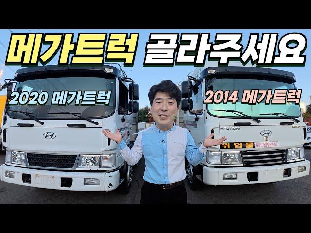 중고차 딜러도 고민하는 메가트럭 카고 골라주세요!