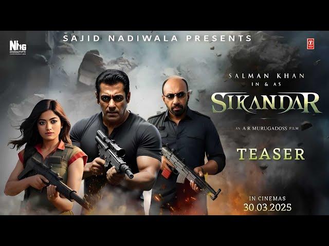 Sikandar Official Teaser Trailer | Salman Khan | Suniel Shetty, Kajal A, Rashmika M, Sathyaraj