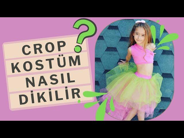 How to Sew Crop Tulle Children's Dress? - Kids Evening Dress Costume Sewing! Zübeyde Ekin Güngörmüş