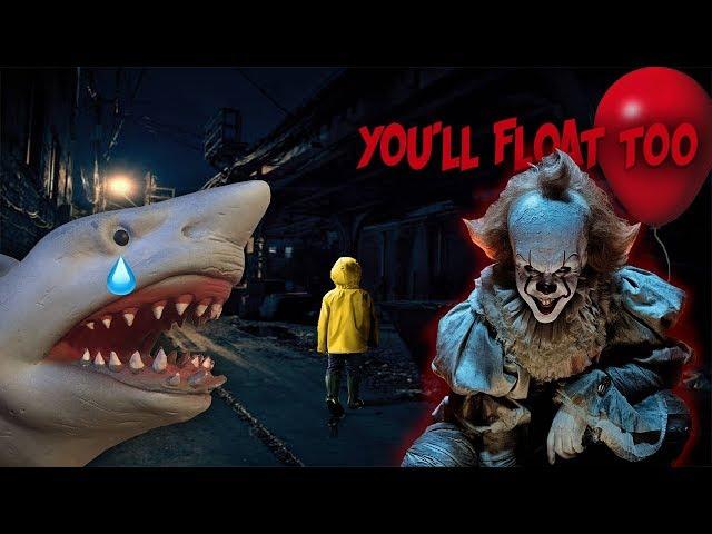 SHARK PUPPET MEETS PENNYWISE FROM IT!!!!!