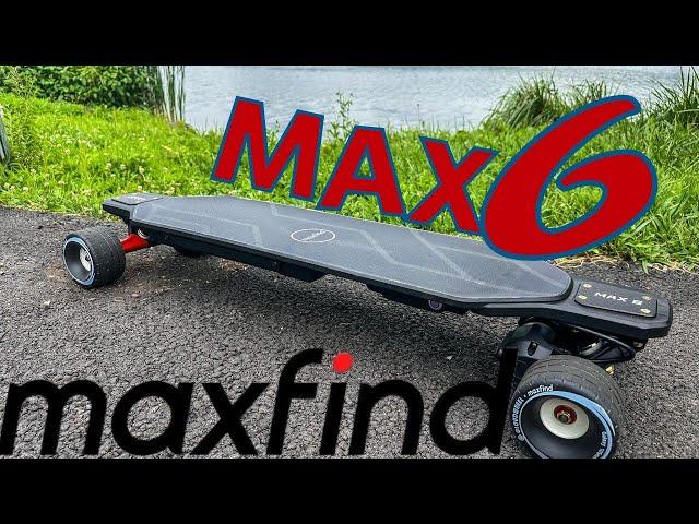 MAXFIND MAX6 electric skateboard review PLUS monthy giveaway announcement