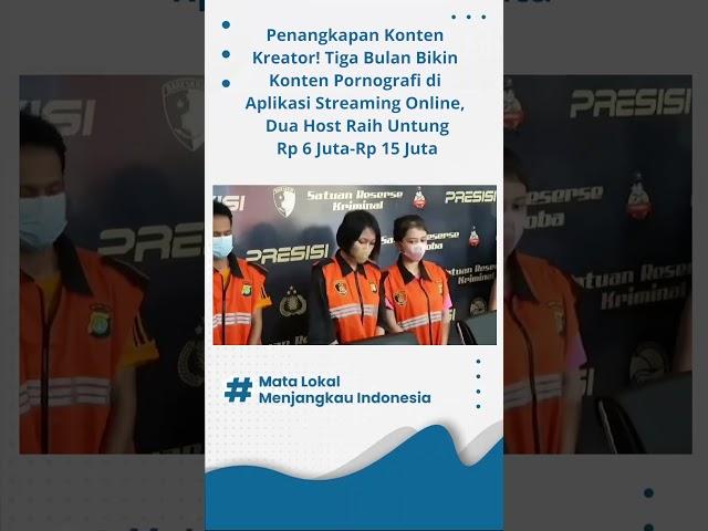 Konten Kreator Live Streaming Tanpa Busana Kena Ciduk Pak Pol