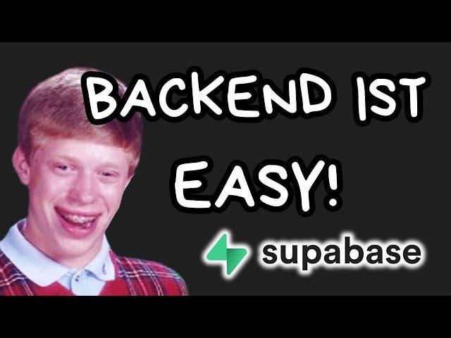 Nie wieder BackEnd! | Supabase