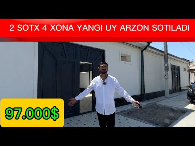 2 SOTX 4 XONA YANGI UY ARZON NARXDA SROCHNO SOTILADI ZO'R LACATSIYA ZO'R MAHALLADA JOYLASHGAN