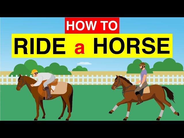  Learn How to Ride a Horse  for Beginners in Just 3 Minutes : Horse Riding Tutorial 