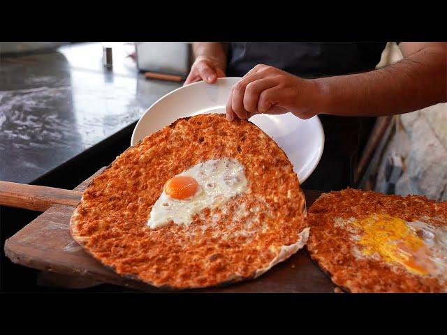 Tasty and Crispy Iraqi Style Lahmacun | Erbil Street Foods