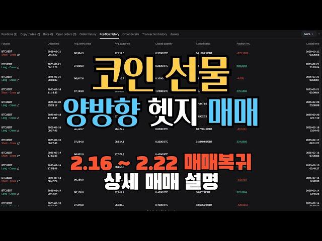 200 양방향 헷지 매매 복귀영상️자세한 설명 현물1회 선물3회