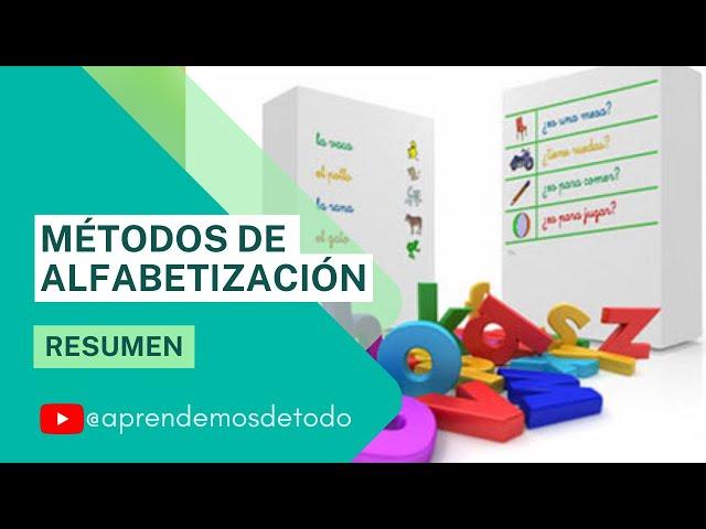 ‍ RESUMEN de solo 5 MINUTOS!! - métodos de ALFABETIZACION (lectoescritura) | Emilia Ferreiro