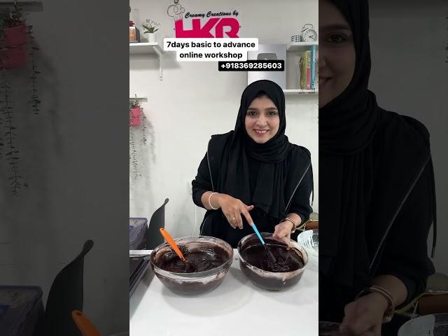 Perfect ganache icing recipe | Chocolate cake | truffle cake | #hkrshorts #hkrbakingacademy #design