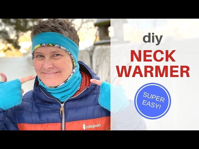 Super Easy Fleece Neck Warmer / Sewing Tutorial / 10 Min Project