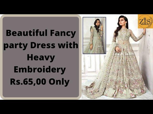 Beautiful Fancy Party Dress With Heavy Embroidery // ZIS Shopping PK\\