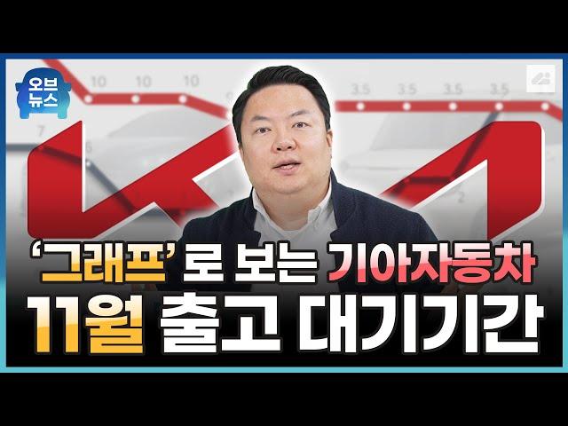 기아자동차 11월 출고 대기기간 정리 및 스포티지 페이스리프트 공지!｜EV3, K8, 쏘렌토, 카니발 등 기아자동차 전 차종 생산일정!｜그래프로 보는 11월 생산 일정