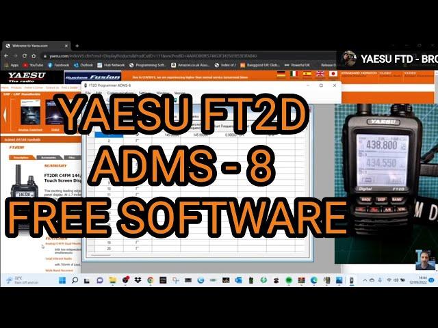 YAESU FT2D ADMS-8 Free Software- Using SCU19- WRONG VERSION FAIL