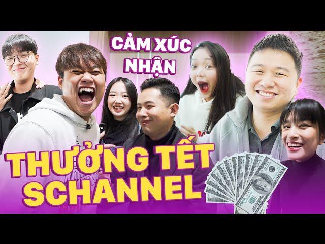 CẢM XÚC KHI NHẬN THƯỞNG TẾT CỦA CÁC THÀNH VIÊN SCHANNEL - HỈ NỘ ÁI Ố KHÓC CƯỜI MẾU MÁO...