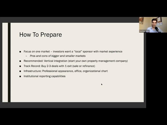 How to Raise Money from Institutional Investors – Rob Beardsley on Multifamily Investor Nation