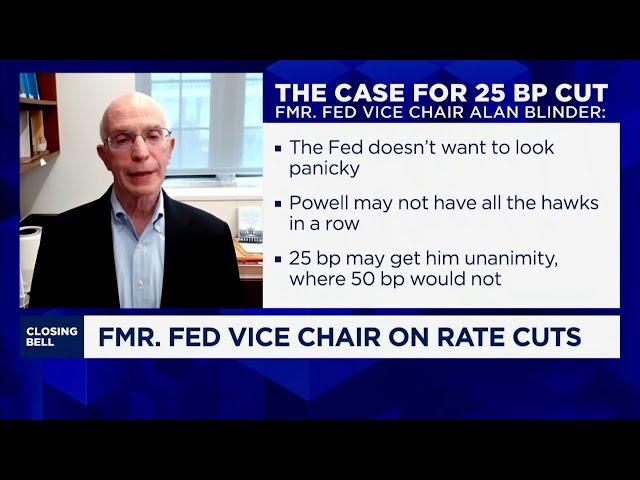 Former Fed Vice Chairman on the Fed's next move: There is certainly a case for a 50 bps rate cut