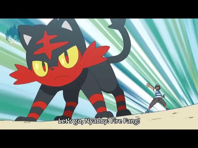 Ash litten evolves into torracat (sun & moon)