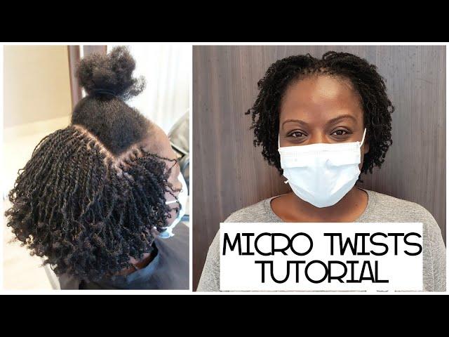 How to install Micro mini twists for starter locs on 4c natural hair (2020)!