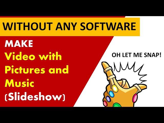 how to make a video with pictures and music online | how to make a youtube video | photo slideshow